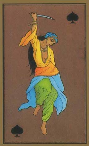 La reine cimetiere tarot persan